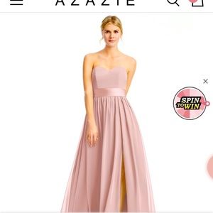 AZAZIE dusty rose bridesmaid dress